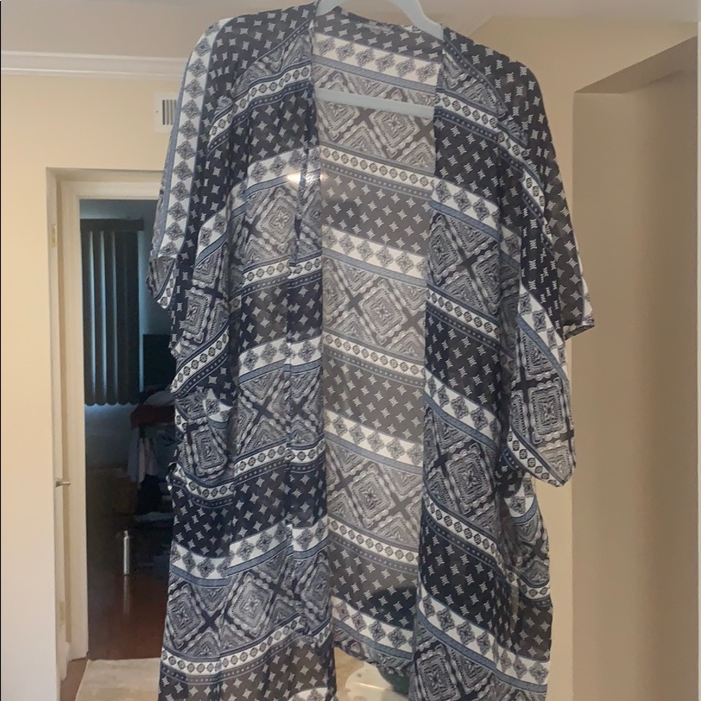 Blue tribal cover up